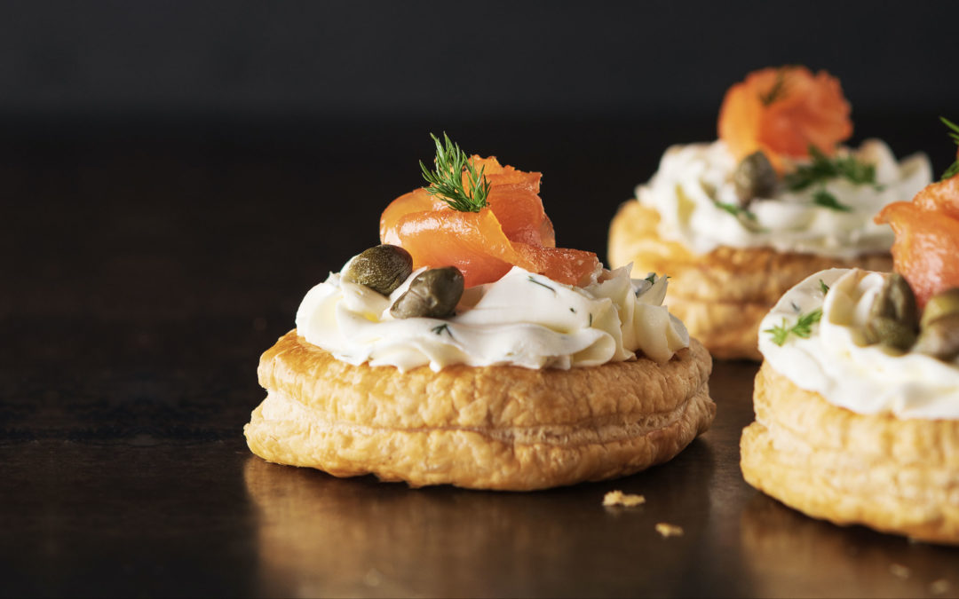 Blinis de saumon au chèvre frais